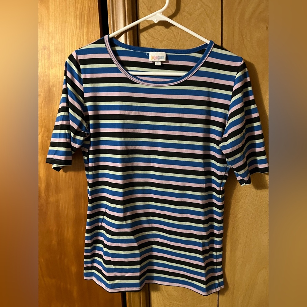 Lularoe slim fit striped shirt